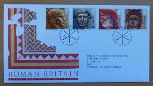 1993 Great Britain Romans FDC + 4 MNH blocks of 4