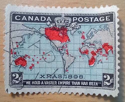 Canada 2c 1898 blue water, used
