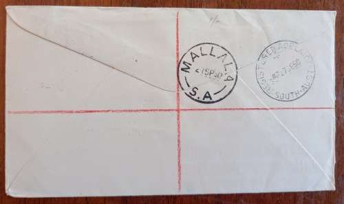 1950 Australia registered souvenir cover to Kimberley