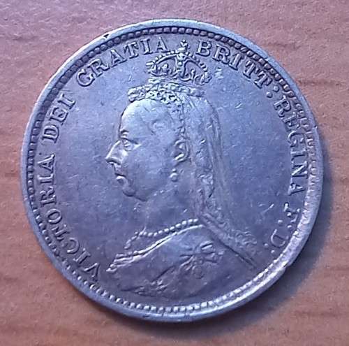 1889 Great Britain silver 3 Pence