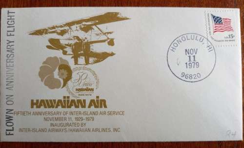 1979 USA Hawaiian Air flight cover