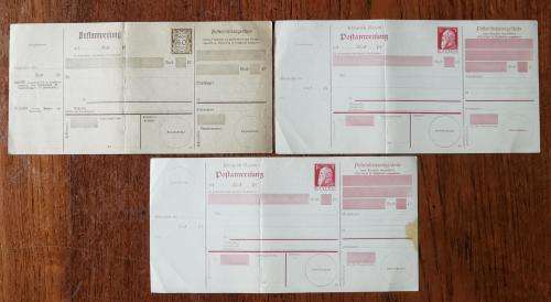 Germany Bavaria Bayern lot of 3 unused postal order cards