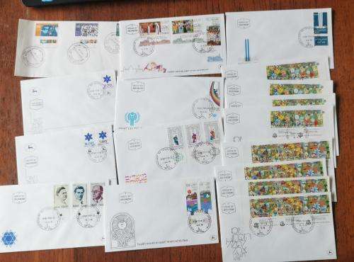 Israel lot of 17 FDCs 1977 to 1979