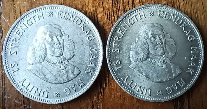 RSA pair of silver 20 cents 1964