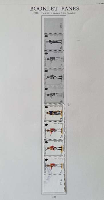 Guernsey 1969 to 1984 10 pages of MH and used stamps - CV $60+