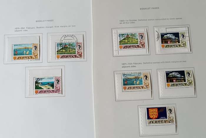Jersey 1969 to 1993 17 pages of MH and used stamps