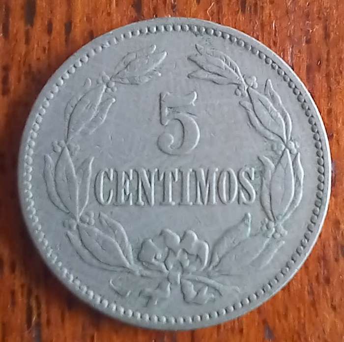 1896 Venezuela 5 Centimos