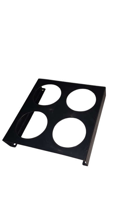 4 hole steel trailer light bracket (unpainted)