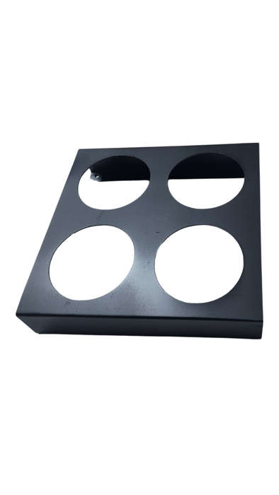 4 hole steel trailer light bracket (painted)