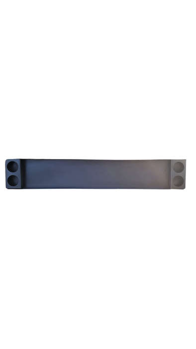 2.4m 4 hole steel trailer tailboard