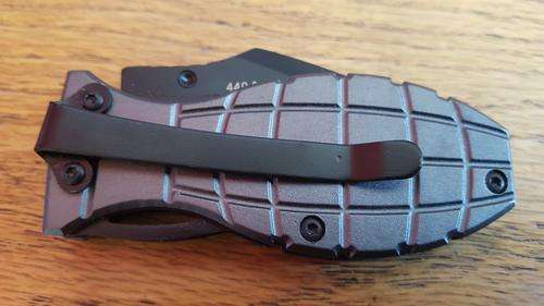 Mtech Grenade Knife Silver grey