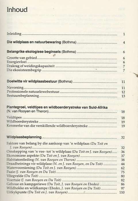 WILDPLAASBESTUUR - J. du P. Bothma (Red). Toestand:  Byna nuut.