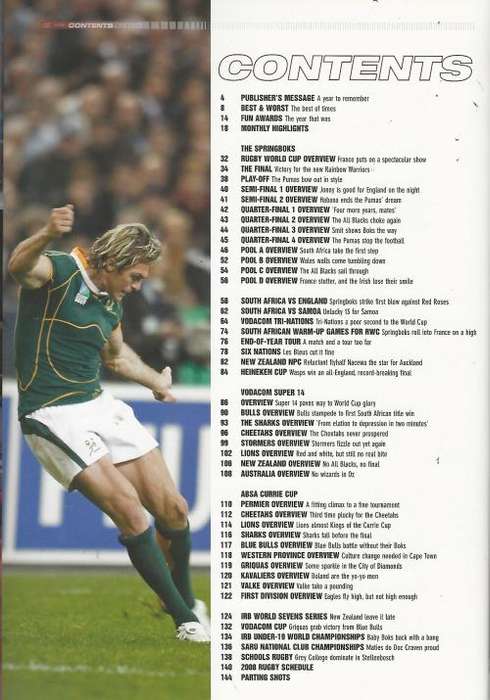 The Rugby Annual: 2008. Condition: Almost new.  SA's win in the 2007 RWC.