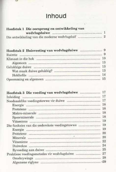 Wedvlugduiwe - die praktyk.  Ernest Pawson. Nuut.