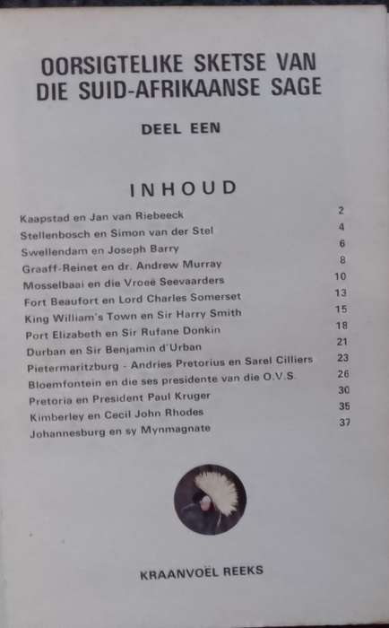 Oorsigtelike Sketse Van Die Suid-Afrikaanse Sage - Denis Conolly.
