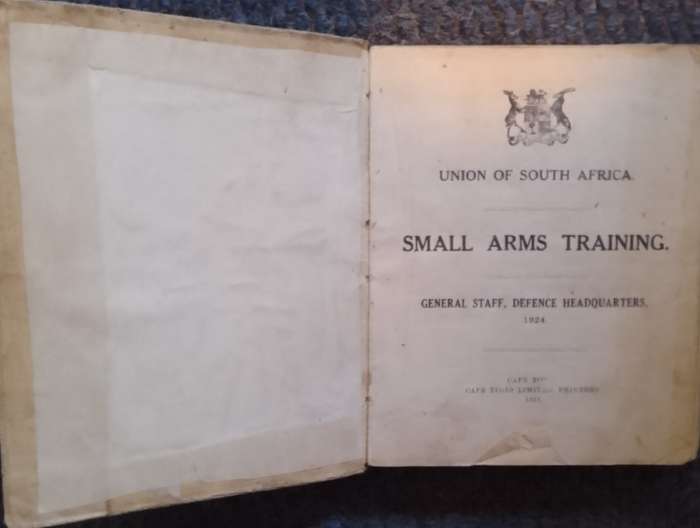 Small Arms Training. Union of South Africa. 1924.  Very Scarce!