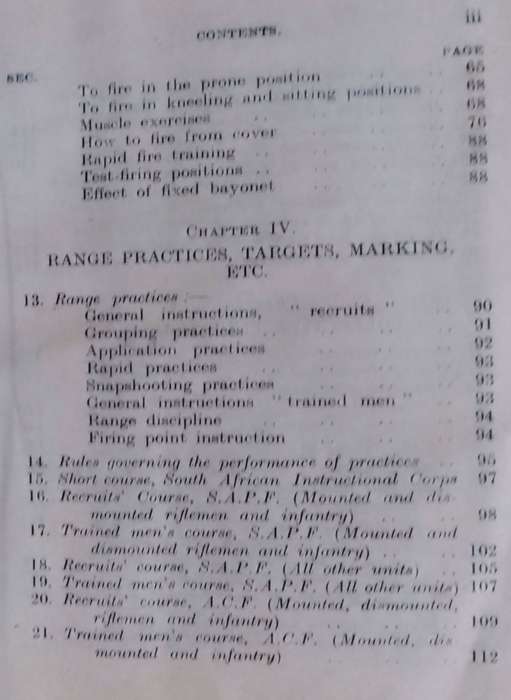 Small Arms Training. Union of South Africa. 1924.  Very Scarce!