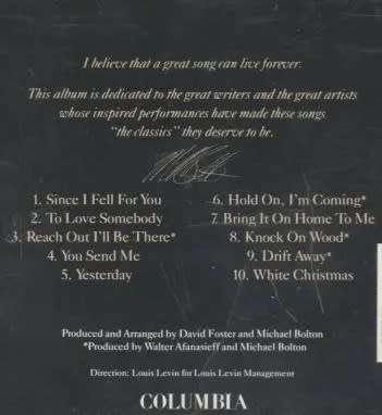 Michael Bolton. Timeless. CD.