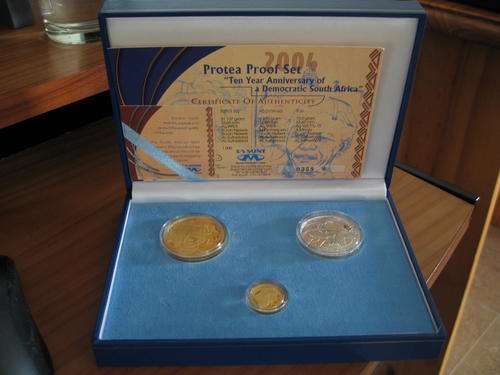 2004 Protea Proof Set 10 Year Anniversary of a Democratic South Africa