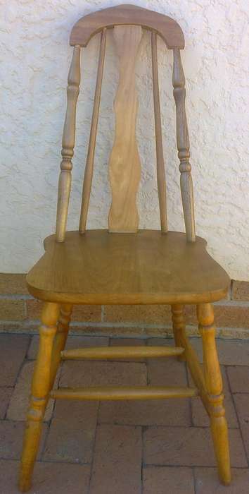 Old solid OAK OCCASIONAL HIGHBACK CHAIR (See guarantee).
