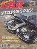 CAR MAGAZINE-NOVEMBER 1993-SEE  SCAN-VERY GOOD CONDITION