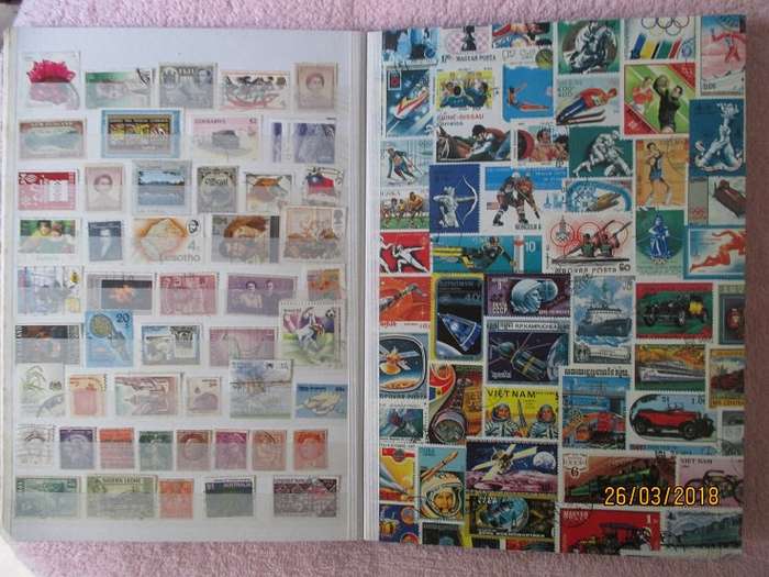 CLEAN A4 STOCKBOOK FULL OF MIXED WORLD STAMPS