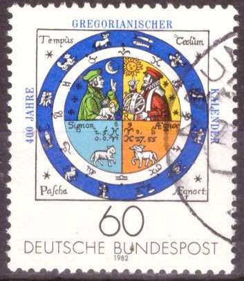 GERMANY  1982 The 400th Anniversary of the Gregorian Calendar UNH CV R8