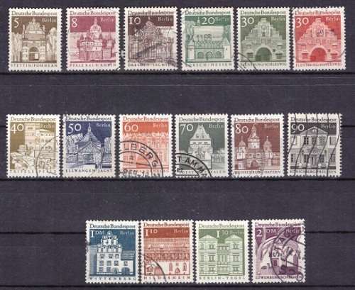 BERLIN 1966 German Buildings of the 12th Century ULH SET CV R440 SG B244-259