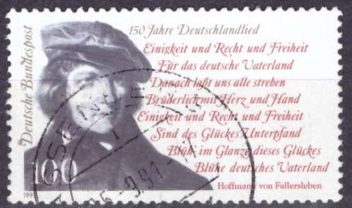 GERMANY 1991 The 150th Anniversary of the German Patriotic Songs ULH CV R17 SG 2407