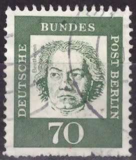 BERLIN 1961 -1962 Famous Germans ULH CV R44 SG B205