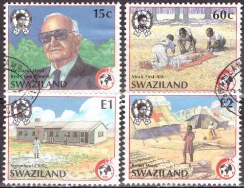 SWAZILAND 1989 The 125th Anniversary of lnternational Red Cross UNH CV R106 SG 453-56
