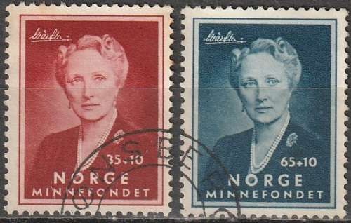 NORWAY 1956 In Memory of Princess Märtha UNH CV R136 SG 460-1 DISCOUNTED