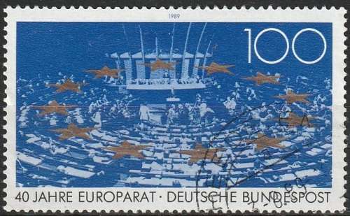 GERMANY 1989 The 40th Anniversary of the Council of Europe ULH CV R30.80 SG 2278