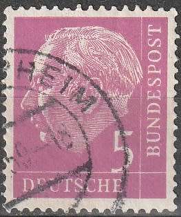 GERMANY 1954 Professor Dr. Th. Heuss ULH CV R8.80 SG 1105
