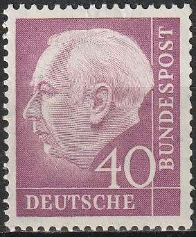 GERMANY 1954 Professor Dr. Th. Heuss UMM CV R165 SG 1114