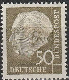 GERMANY 1957 Professor Dr. Th. Heuss UMM CV R35.20 SG 1122E