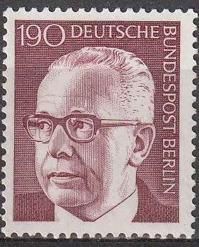 BERLIN 1970 Federal President Gustav Heinemann UMM CV R71.50 SG B371