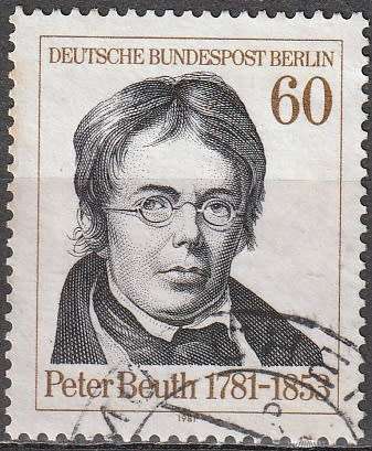BERLIN 1981 The 200th Anniversary of the Birth of Peter Beuth ULH CV R28.60 SG B627