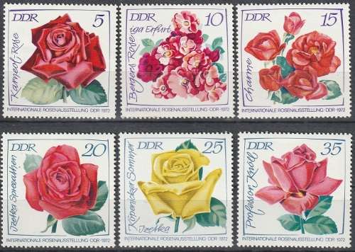 DDR 1972 International Rose Exhibition UMM CV R77 SG E1481-86