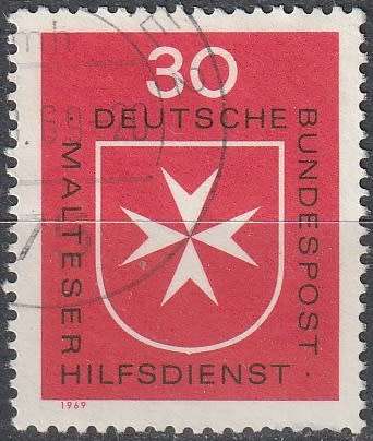 GERMANY 1969 The Maltese Relief Organization ULH CV R11 SG 1500