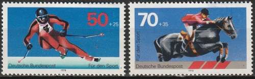 GERMANY 1978 Sport UMM CV R155.10 SG 1848/9