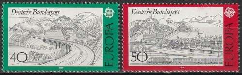 GERMANY 1977 EUROPA Stamps - Landscapes UMM CV R22 SG 1824/5