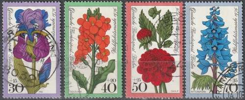 BERLIN 1976 Charity Stamps - Flowers ULH CV R88 SG B508-11
