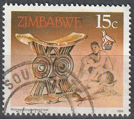 ZIMBABWE 1990 Cultural Artifacts ULH CV R4.40 SG 774