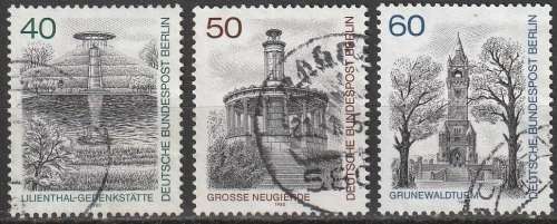 BERLIN WEST SEC 1980 Motifs of Berlin ULH CV R60.50 SG B605-07