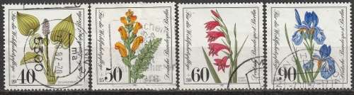 BERLIN WEST SEC 1981 Charity Stamps - Endangered Plants ULH CV R126.50 SG B622-25