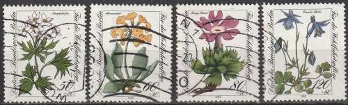 BERLIN WEST SEC 1983 Charity Stamps - Endangered Alpine Flowers ULH CV R192.50 SG B656-8