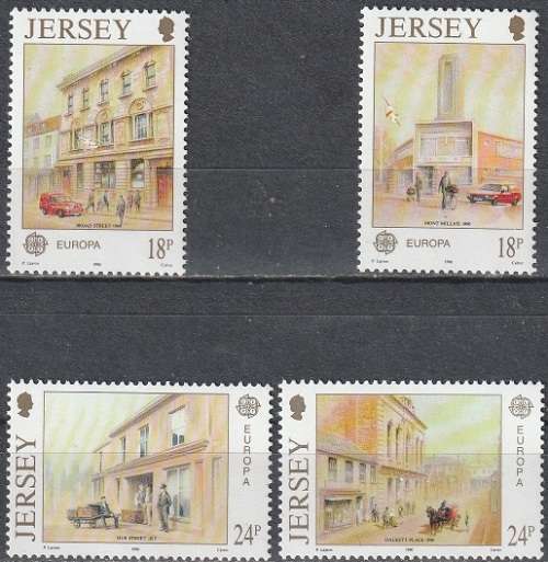 JERSEY 1990 EUROPA Stamps - Post Offices UMM CV R50.60 SG 517-20