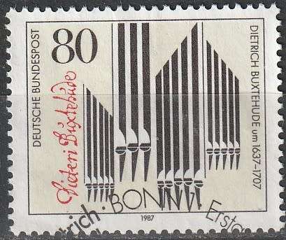 GERMANY 1987 The 350th Anniversary of the Birth of Dietrich Buxtehude CV R17.60 SG 2190 ULH