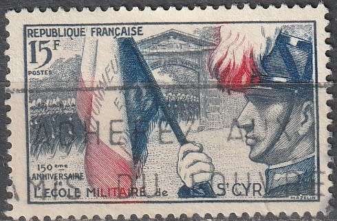 FRANCE 1954 The 150th Anniversary of the Military School St. Cyr ULH CV R39.60 SG 1222